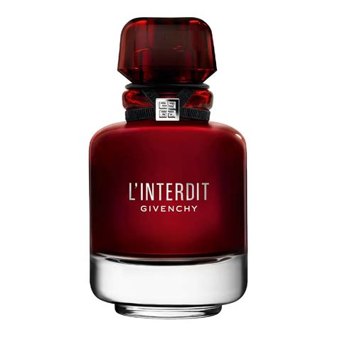 eau de parfum l'interdit rouge de givenchy|l interdit givenchy women perfume.